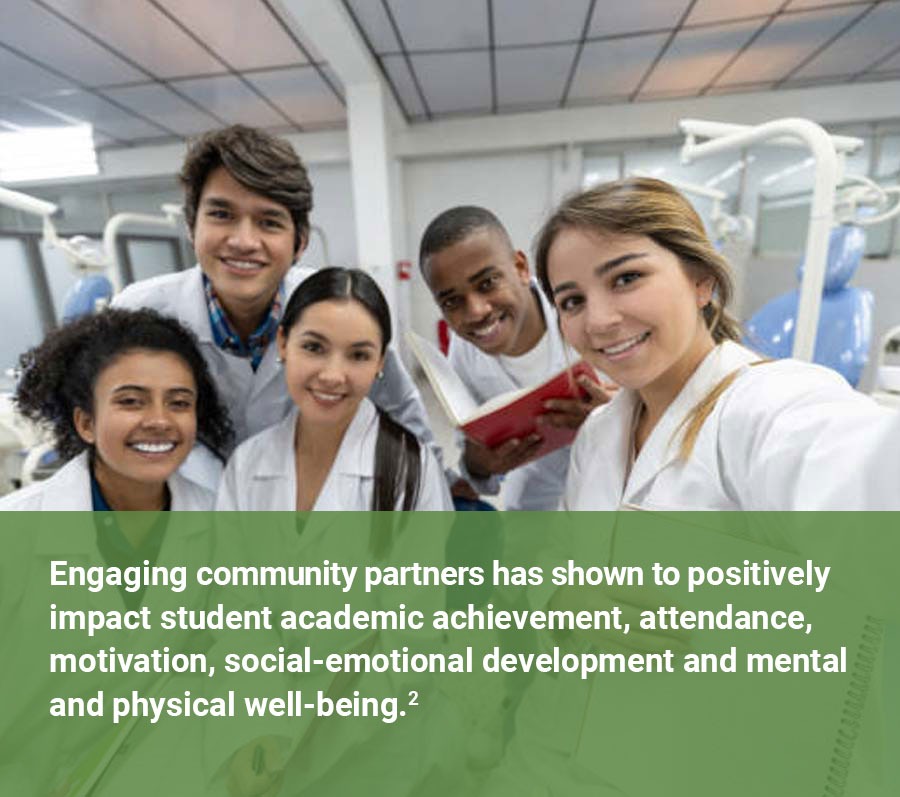 background image title: Career Development Programs Science Students Stat 2 - Pay It Forward 365